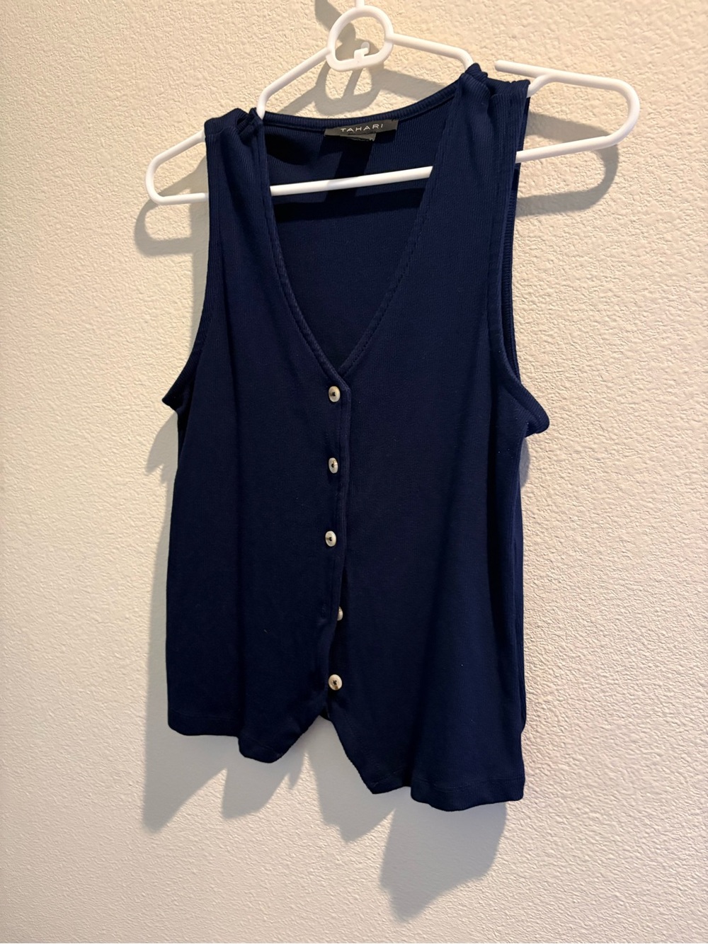 Navy Blue button Up Vest